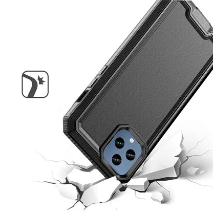 For Motorola Moto G 5G 2025 Tough Modern Fused Hybrid Armor Hard PC TPU Rubber Shockproof Drop Protection Impact Case Cover