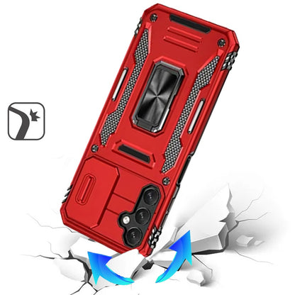 For Samsung Galaxy A36 Hybrid Case with Rotation Ring Stand Shockproof & Camera Window TPU Armor Dropproof Case Cover