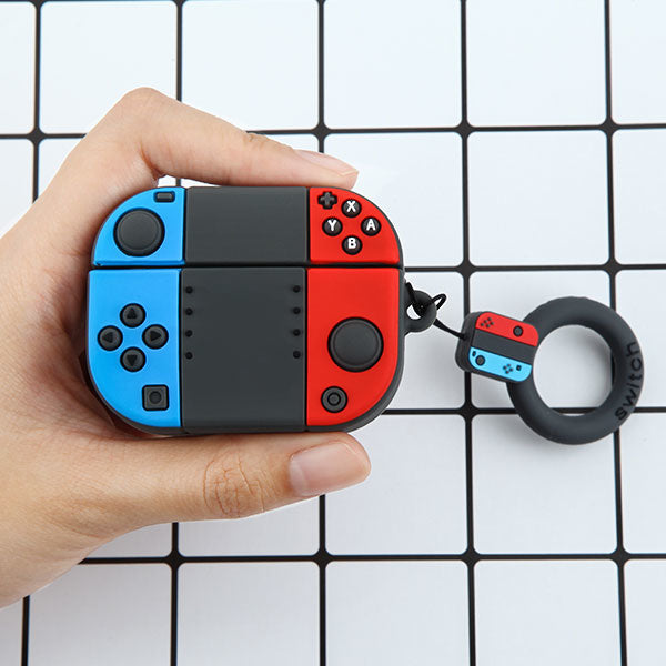 For Airpods Pro 3 Hybrid Cute 3D Fun Design Silicone Skin Cartoon Animal with Keychain Buckle Holder Rubber TPU Soft Case Cover Game Console