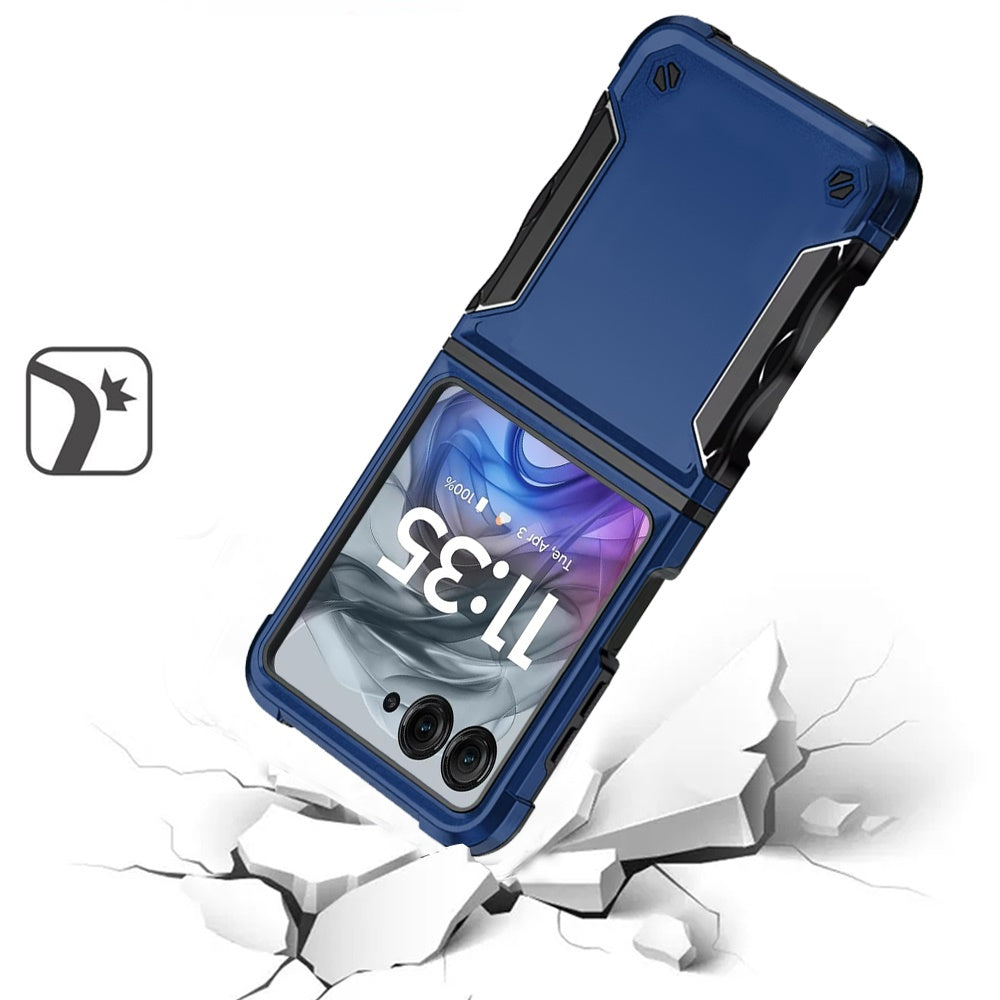 For Motorola Razr 2025 /2024 Slim Fit Back Hybrid Lightweight Shockproof 2-in-1 Hybrid Hard PC Bumper Frame Armor Protection Case Cover