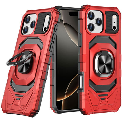 For Apple iPhone 17 Pro Max (6.9") Hybrid Dual Layer with 360° Rotate Magnetic Ring Stand Holder Kickstand TPU Rugged PC Shockproof Case Cover