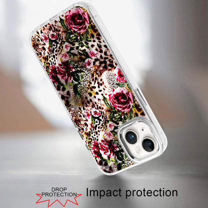 For Apple iPhone 14 /13 Fashion Beautiful Epoxy Design Hybrid Fashion Stylish TPU Protective, Shockproof Hybrid PC Case Cover