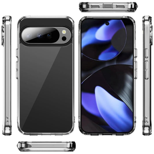 For Google Pixel 10 / 10 Pro Shockproof Slim Crystal Clear Transparent Hybrid Cover with Enhanced Drop Protection Case Cover Clear