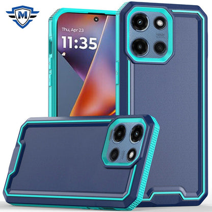 For Motorola Moto G 5G 2025 Premium Fused Hybrid Tough Strong Hard PC TPU Rubber Shockproof Drop Protection Impact Case Cover