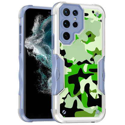 For Samsung Galaxy S23+ / S23 Plus Fashion Design Hybrid Shockproof Protection Durable Grip Stylish Finish Rugged TPU Case Cover Light Green Camo