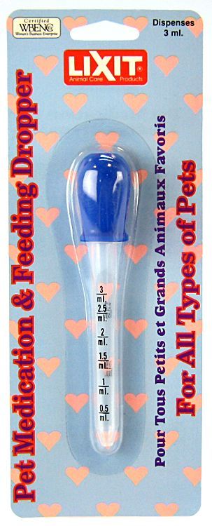 Lixit Pet Medication & Feeding Dropper [Eye & Ear Treatments] 3 ml - Medication & Eye Dropper
