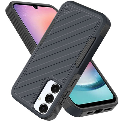 For Samsung Galaxy A26 Hybrid lined shockproof dual layer Rugged 2in1 Hard PC & Silicone TPU Non Slip Textured Tough Armor Case Cover