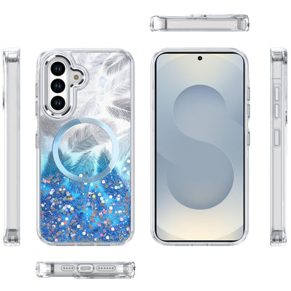 For Samsung Galaxy S26 Epoxy Glitter Shimmer Fashion Case with Magnetic Magsafe Compatible Hybrid Sparkling Slim Protective Case Cover