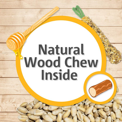 Vitakraft Crunch Sticks Variety Pack Rabbit and Guinea Pig Treats Popped Grains and Wild Berry [Small Pet Supplies] 2 count