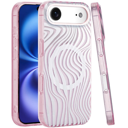 For Apple iPhone 17 Stylish Pattern Fashion IMD Printed Design TPU Slim Shockproof Protective with Magnetic Back Case Cover