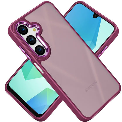 For Samsung Galaxy A16 5G Slim Fit Thin Hybrid Frosted Matte Polished Oil Thick Acrylic Hard PC TPU Rubber Frame Case Cover