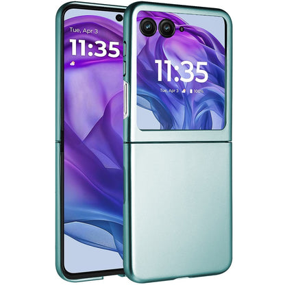 For Motorola Razr+ PLUS (2025 /2024) Snap-On Flip Premium Matte Finish Slim Lightweight Protective PC + Rubber TPU Hard Shell Case Cover