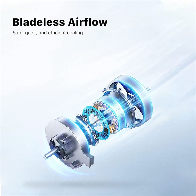 echelon EzBreeze Blade Less Neck Fan - White, Universal Accessories