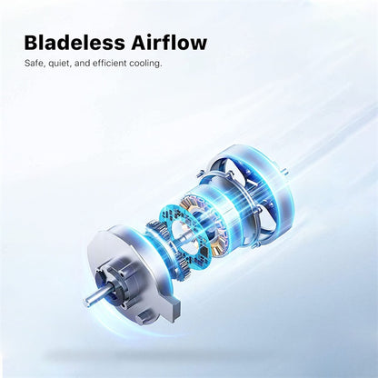 echelon EzBreeze Blade Less Neck Fan - White, Universal Accessories