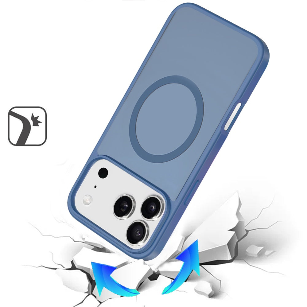 For Apple iPhone 17 Pro Max (6.9") MagSafe Compatible Case Hybrid Soft TPU Bumper Hard Translucent Matte Back Slim Shockproof Case Cover
