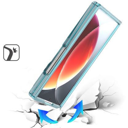 For Samsung Galaxy Z Fold 7 Transparent Hybrid Shockproof Hard PC Slim Durable TPU Bumper Protection Case Cover