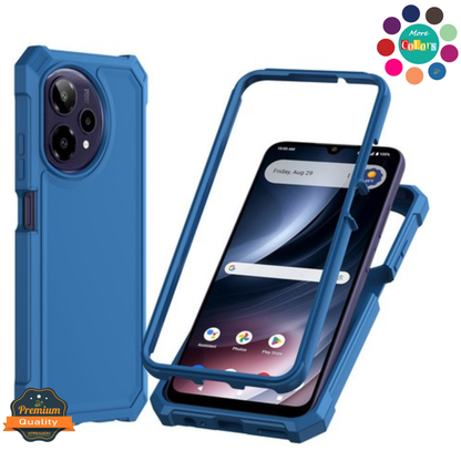 For T-Mobile Revvl 8 Pro Full-Body Dual Layer Hybrid Case Slim, Drop-Proof TPU Hard PC, Durable Corner Front Bumper Protector Case Cover