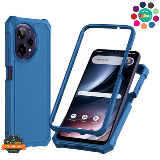 For T-Mobile Revvl 8 Pro Full-Body Dual Layer Hybrid Case Slim, Drop-Proof TPU Hard PC, Durable Corner Front Bumper Protector Case Cover