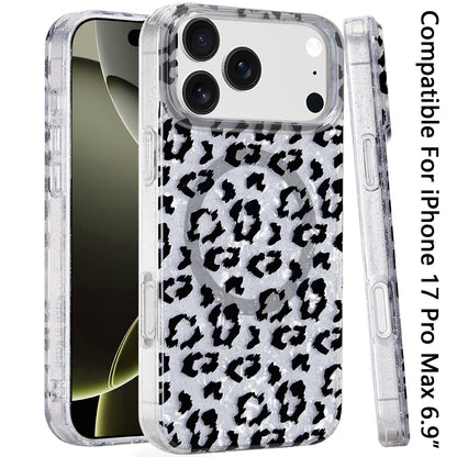 For Apple iPhone 17 Pro Max Stylish Pattern Fashion IMD Printed Design TPU Slim Shockproof Protective with Magnetic Back Case Cover