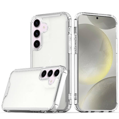 For Apple iPhone 17 Air (6.6") Clear Colored Shockproof Transparent Hard PC + Rubber TPU Hybrid Bumper Shell Slim Protective Case Cover Clear+Clear