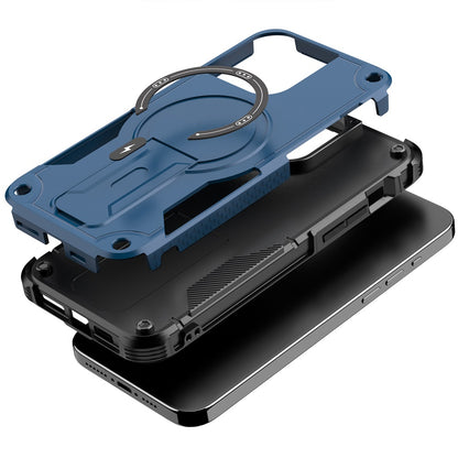 For Apple iPhone 13 Pro Magnetic Invisible Kickstand Holder with Magsafe, Slim Fit Shockproof Hybrid Military Grade Heavy Duty Case Cover