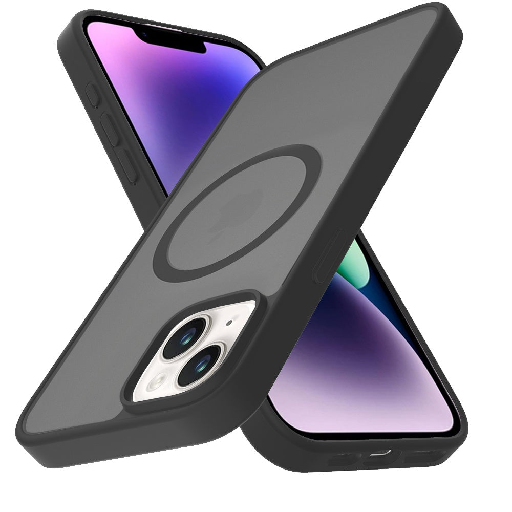 For Apple iPhone 11 MagSafe Compatible Case Hybrid Soft TPU Bumper Hard Translucent Matte Back Slim Shockproof Case Cover Cosmic Orange