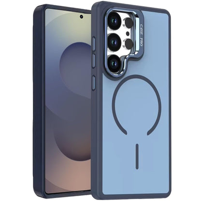 For Samsung Galaxy S26 Ultra Ultra Premium Matte Magnetic Metal Camera Stand Hybrid Drop Protection Shockproof Design Case Cover