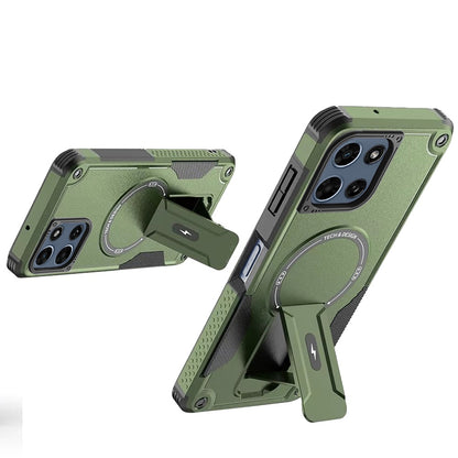 For Motorola Moto G 5G 2026/2025 Magnetic Invisible Kickstand Holder with Magsafe, Slim Fit Shockproof Hybrid Military Grade Heavy Duty Case Cover