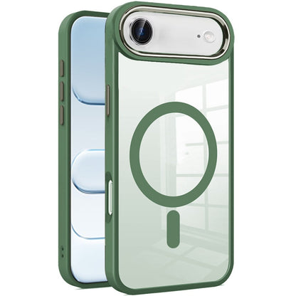 For Apple iPhone 17 Air (6.6") MagSafe Compatible Transparent Greatest Clear Acrylic with Color Frame Thick Hybrid TPU Hard Case Cover