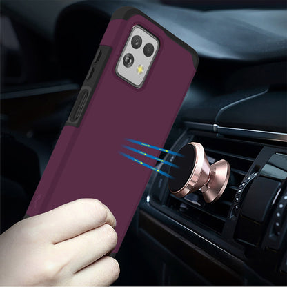 For Motorola Moto G Power 5G 2023 Fashion Graphic Design Hybrid 2in1 Tough Strong Hard PC TPU Frame, Magnet Mount Friendly, Shockproof Protection Case Cover Black