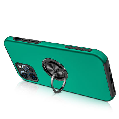 For Samsung Galaxy S25 EDGE Hybrid 360 Degree Rotatable Metal Invisible Ring Stand Holder Slim Fit Magnetic Car Mount Shockproof Case Cover Green