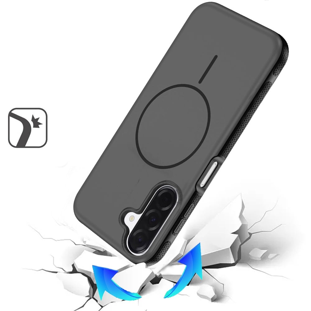 Phone Case for Samsung Galaxy A17 5G Super Magnetic Matte Hybrid Shockproof Thick Protective Durable Grip Anti Scratch Premium Edge Slim Fit Cover