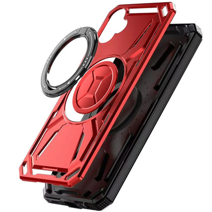 For Samsung Galaxy A06 Hybrid Magnetic Ring and 360° Rotational Kickstand with MagSafe Compatible, Military Grade Drop Protection Case Cover