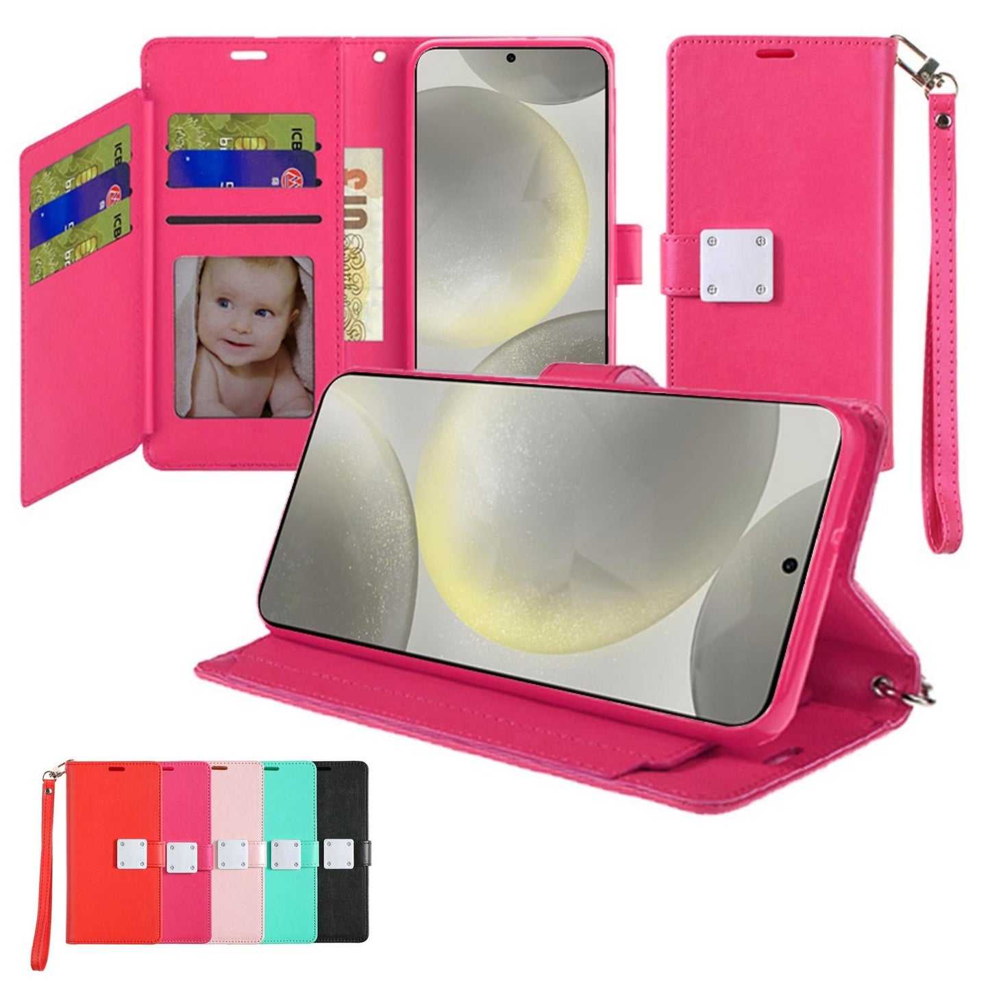 Phone Case for Google Pixel 10A Wallet Credit Card Holder Leather Grip Shockproof Hybrid Protective Style Durable Flip Pouch Cover