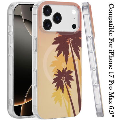 For Apple iPhone 17 Pro Max Stylish Pattern Fashion IMD Printed Design TPU Slim Shockproof Protective with Magnetic Back Case Cover