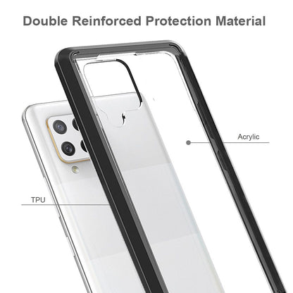 Hybrid Slim Crystal Clear, Shock-Absorption Durable Bumper TPU + Hard PC Back, Transparent Design