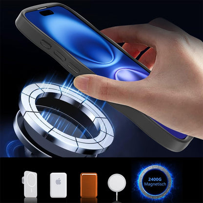For Apple iPhone 17 Air (6.6") Grip Hand Magnetic Hybrid Case Shockproof Protection Matte Skin Rubber TPU + PC Case Cover