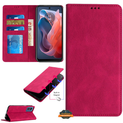 For Apple iPhone 17 Pro Max Wallet Pouch with Credit Card Holder Flip, Magnetic Closure Vegan Leather and Stand Case Cover