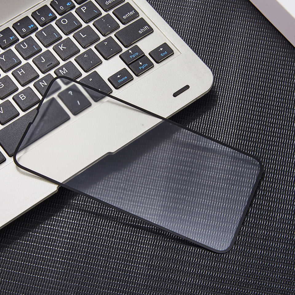 For Apple iPhone 13 Pro Max Tempered Glass Screen Protector, Black Edge HD Clear, Scratch Resistant, Anti-Fingerprint, Easy Install, 9H Hardness Protector Clear Black