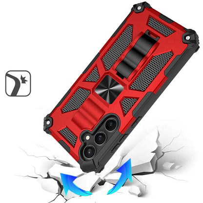 For Samsung Galaxy S26 Hybrid Shockproof [Military Grade] Rugged Protective with Magnetic Car Mount & Invisible Stand Case Cover