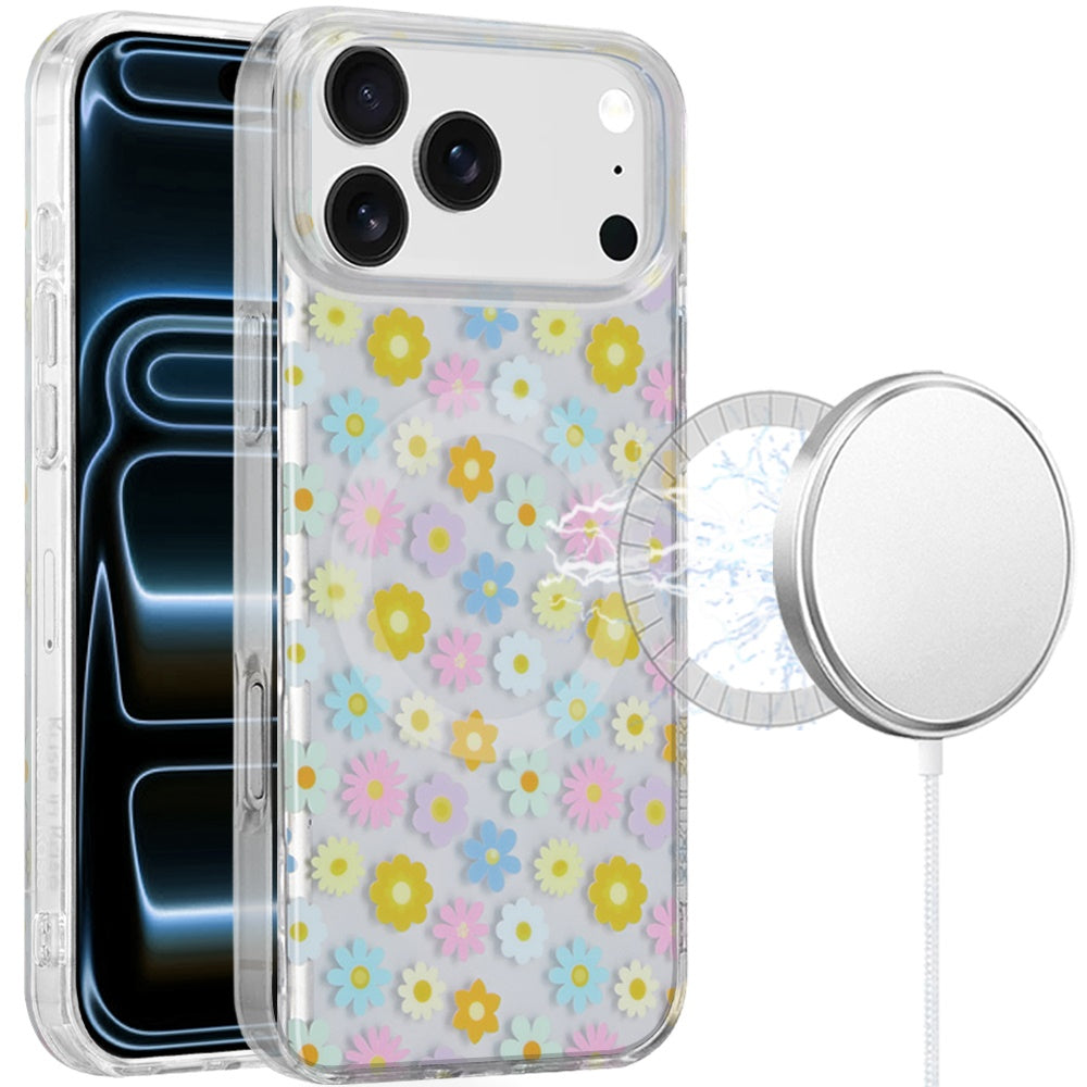 Phone Case for Apple iPhone 17 Pro Max (6.9") Stylish Design Shockproof Magnetic Magsafe Compatible TPU IMD Print Rugged Grip Drop Protection Slim Fashion Cover