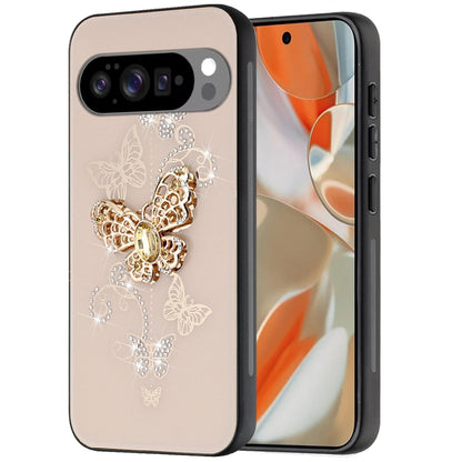 For Google Pixel 10 /Pixel 10 Pro Diamonds 3D Fashion Bling Sparkly Glitter Ornaments Engraving Hybrid with Ring Stand Case Cover