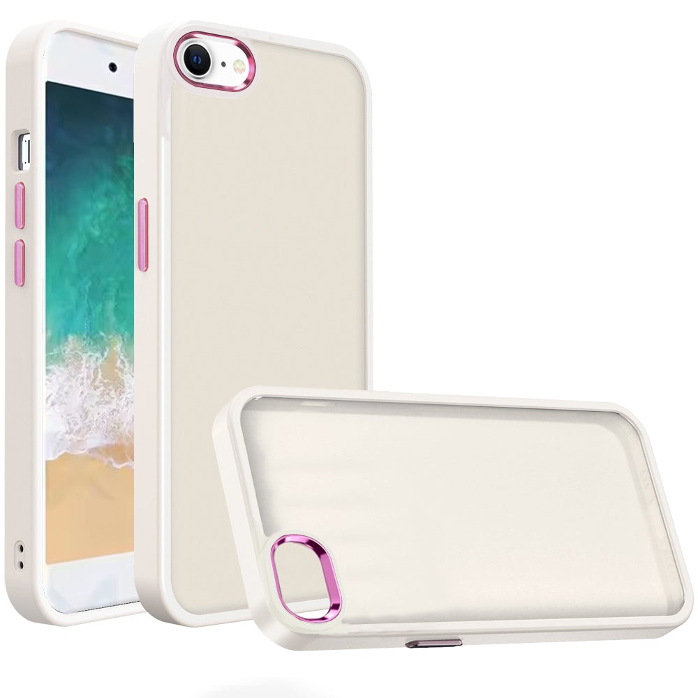 Slim Fit Thin Hybrid,Frosted Matte Polished Acrylic Hard PC with TPU Rubber Frame