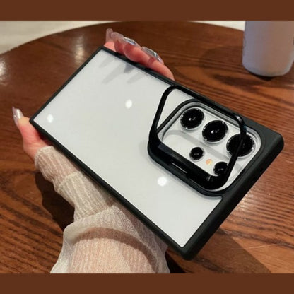 For Samsung Galaxy A17 5G Hybrid Camera Stand Kickstand Shockproof Protection with Reinforced Grip Design and Adjustable Viewing Support Case Cover