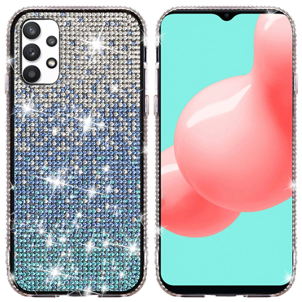 For Samsung Galaxy S25 /S24 Glitter Bling, UltraThin TPU Sparkle Diamond Rhinestone Shiny Full Crystal Stones Back Case Cover