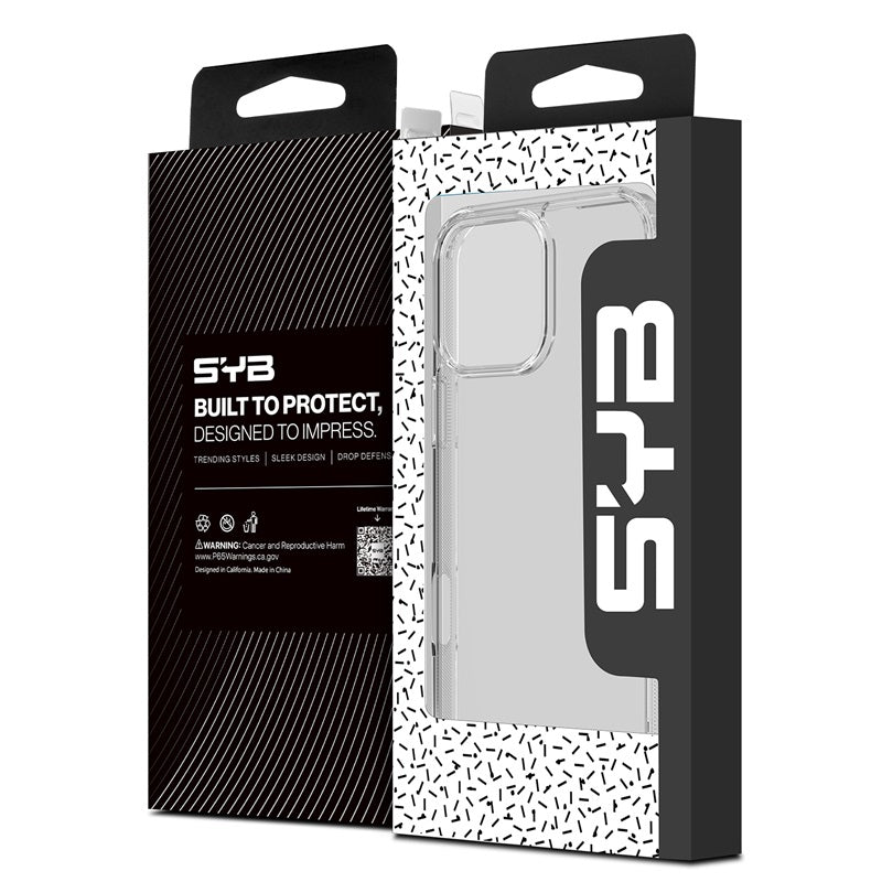 For Sturdy Case Gummy Rubber Hard Silicone TPU Slim Fit Cover for Apple iPhone 16 Pro - Highly Transparent Clear / Transparent Clear Case Cover Clear