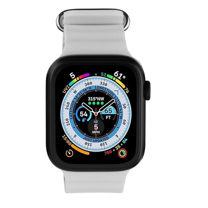 echelon ComfyFit Silicone Strap for Apple Watch Series 9 45mm/Watch Series 10 46mm / Watch SE (2022) 44mm - White, Apple Watch Accessories