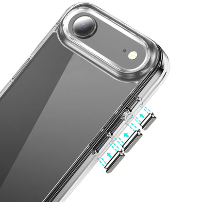 For Apple iPhone 17 AIR Shockproof Slim Crystal Clear Transparent Hybrid Cover with Enhanced Drop Protection Case Cover Transparent