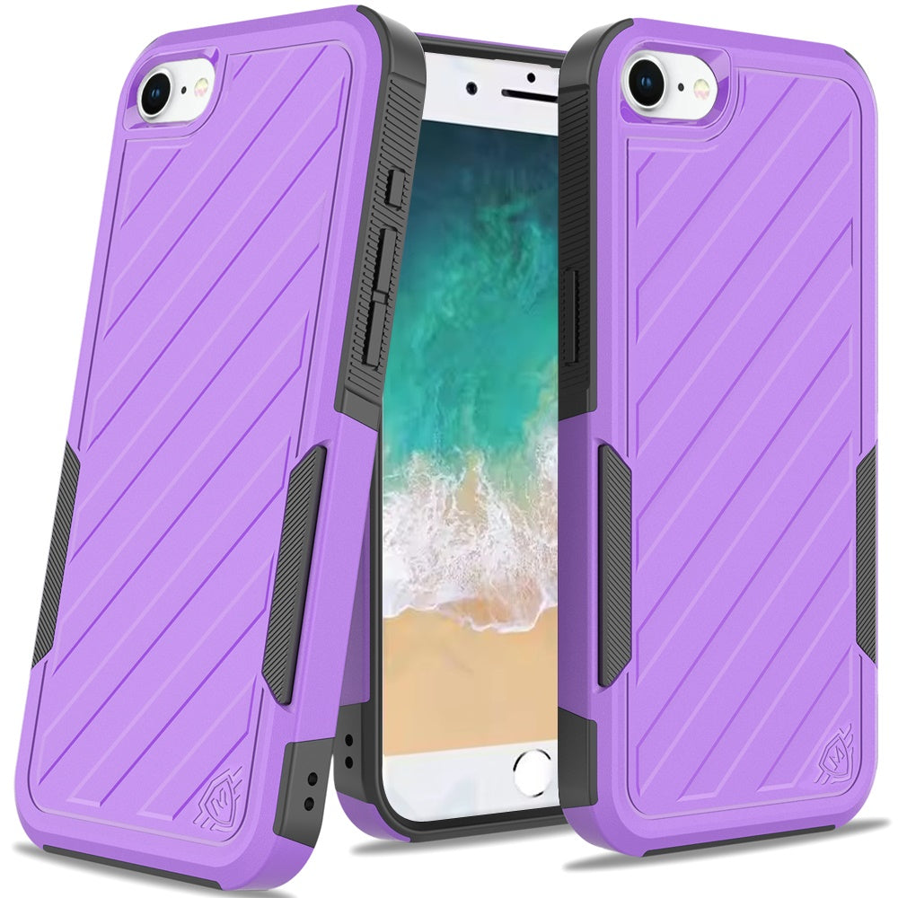 Hybrid lined shockproof dual layer Rugged 2in1 Hard PC & Silicone TPU Non Slip Textured Tough Armor