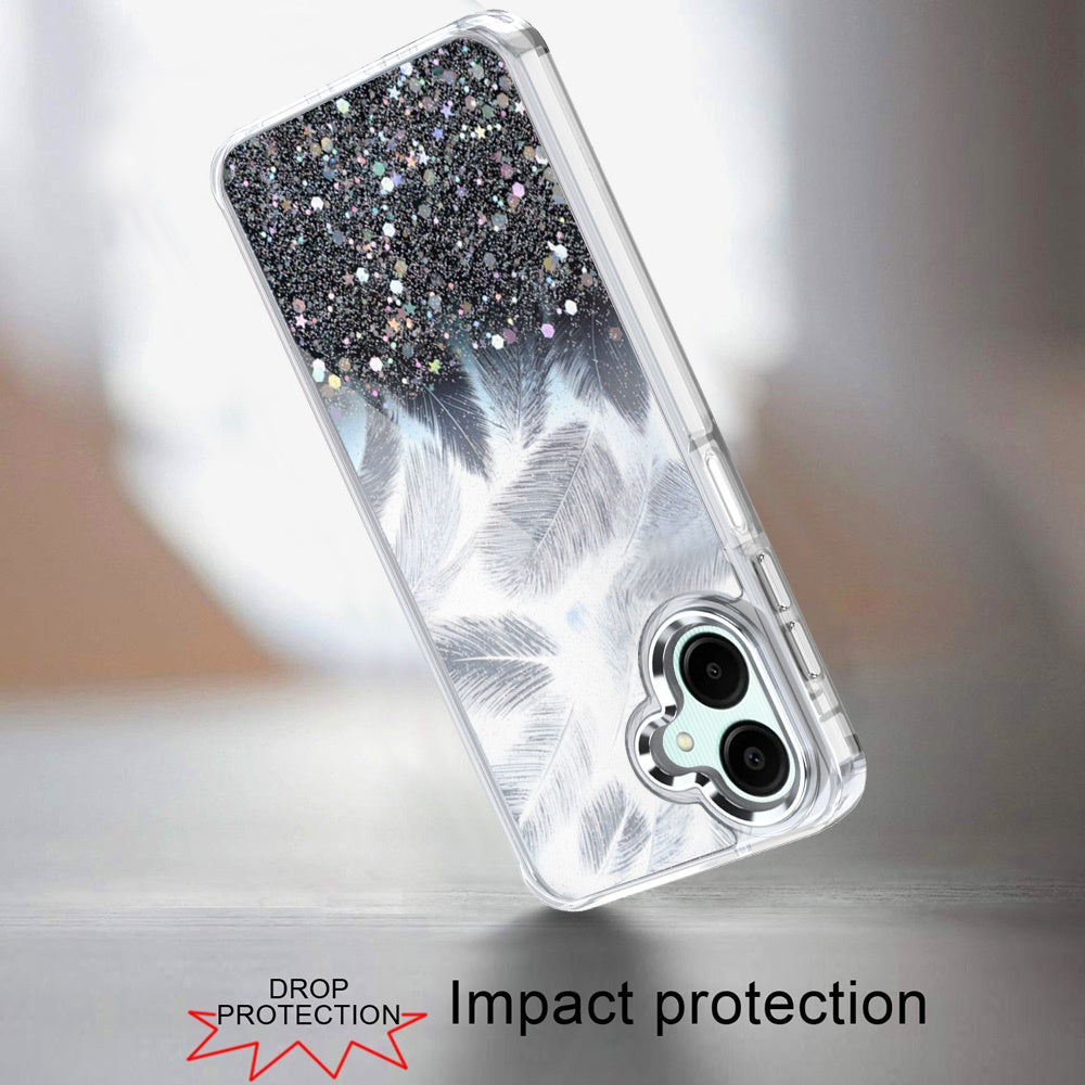 For Motorola Moto G 5G 2025 Fashion Epoxy Glitter Shimmer Design, Hybrid Shockproof TPU, Stylish Sparkle Slim TPU Protective Case Cover